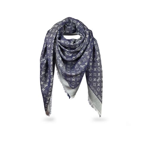 foulard louis vuitton blue|Louis Vuitton scarf.